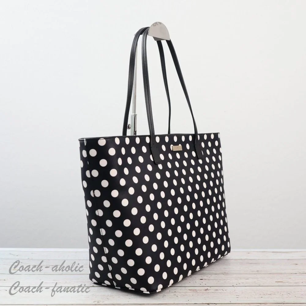 NWT Kate Spade K6844 Shore Street  Margareta Zip Top Tote in Polka Dot - Picture 3 of 10